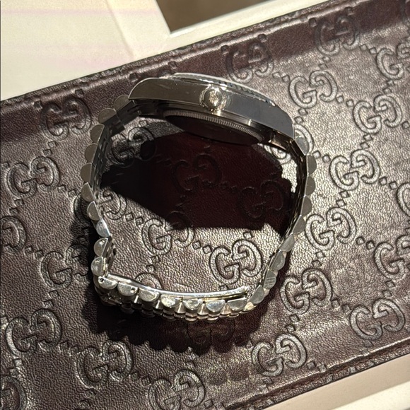 Rolex Silver Oyster Perpetual Watch - Picture 9 of 10